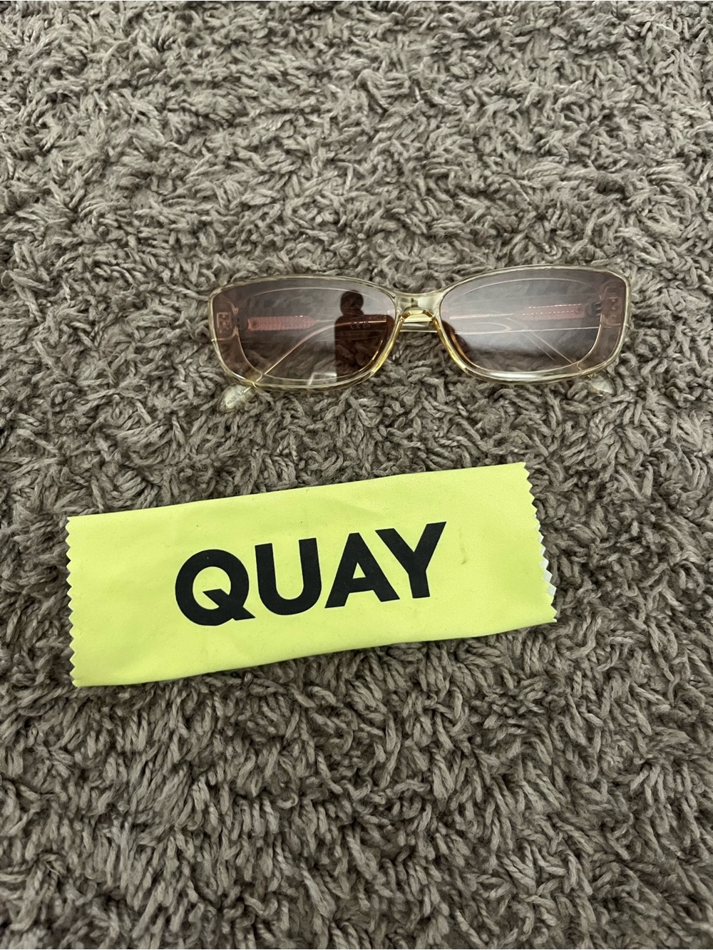Quay Yellow Vibe Check Sunglasses